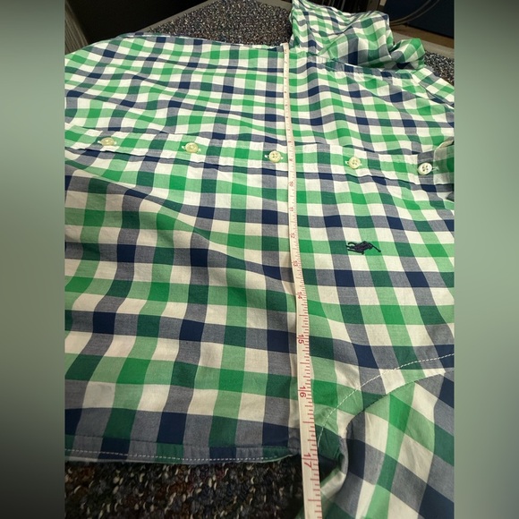 Ralph Lauren Plaid Button Down Boys 10-12 Long Sleeve Dress Shirt 0101 - Picture 4 of 7
